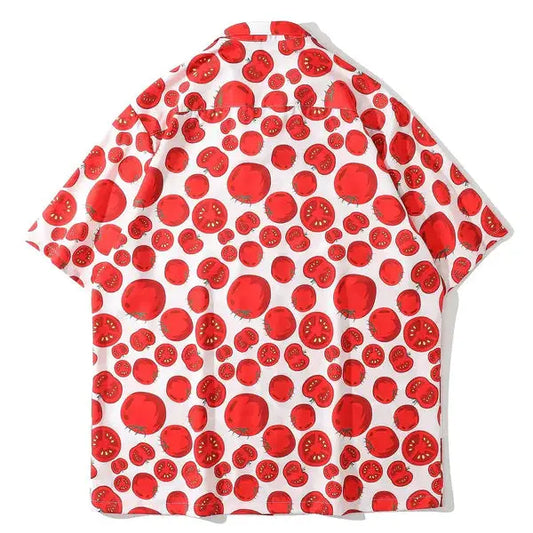 Edelux - Tomato Print Short Sleeve Shirt 1