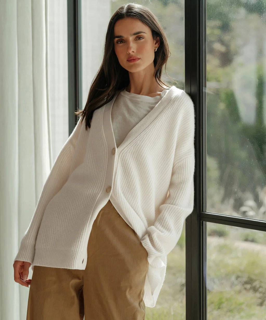 Elegance Wrap - Mongolian cashmere cocoon jacket for ultimate comfort