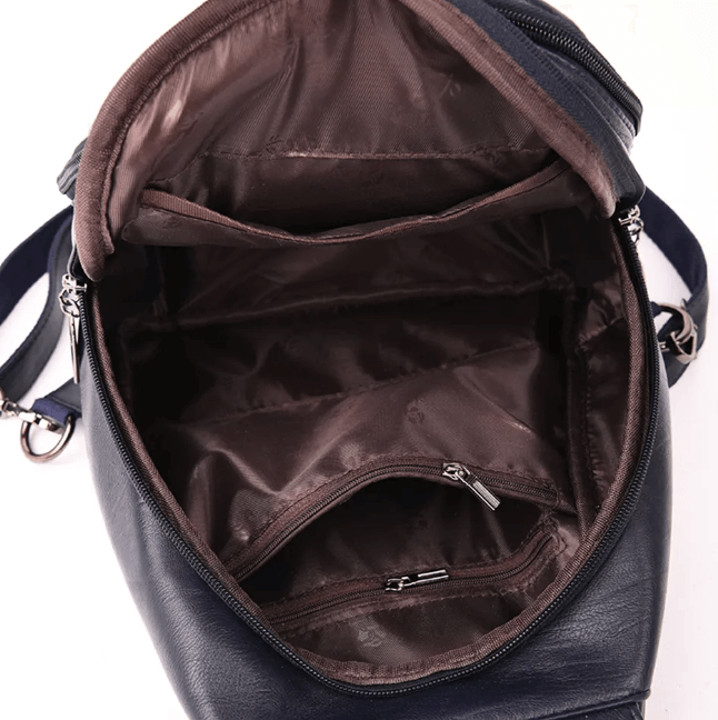 Elegant Leather Backpack for Women - LuxeVoyage Collection