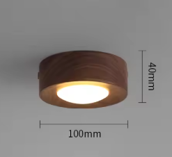 Walnutra - LED Ceiling Spotlight | Effortless Natural Wood Elegance