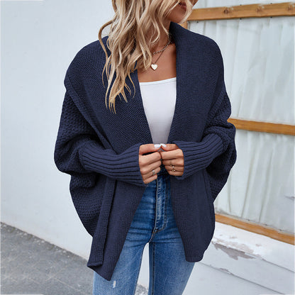 CozyKnits - Oversized knitted cardigan for autumn-winter fashion