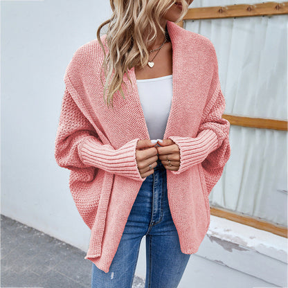 CozyKnits - Oversized knitted cardigan for autumn-winter fashion