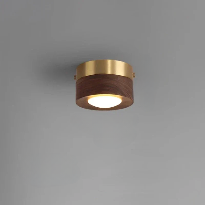 Walnutra - LED Ceiling Spotlight | Effortless Natural Wood Elegance