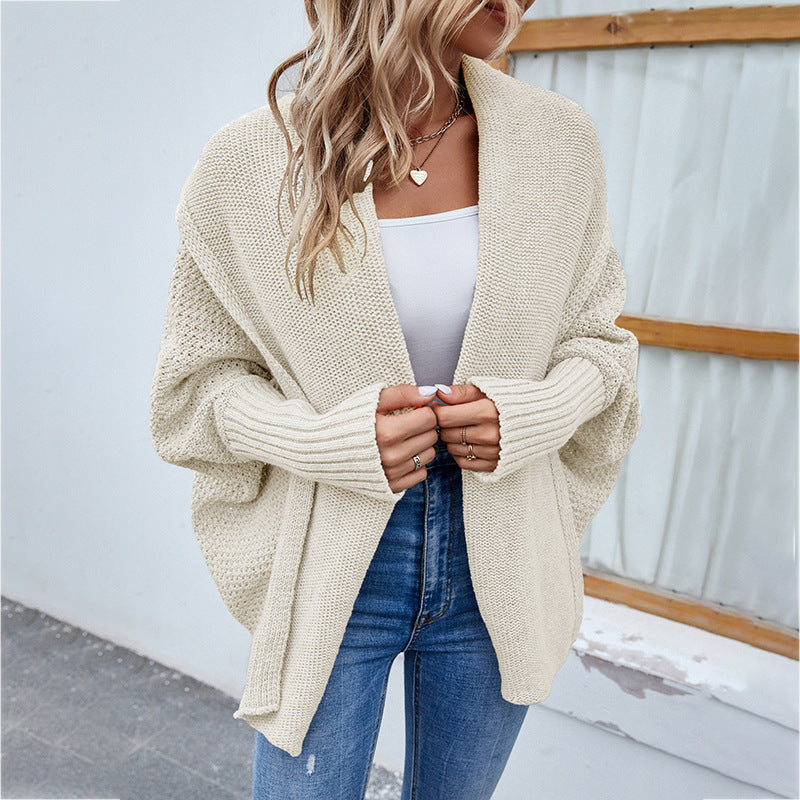 CozyKnits - Oversized knitted cardigan for autumn-winter fashion