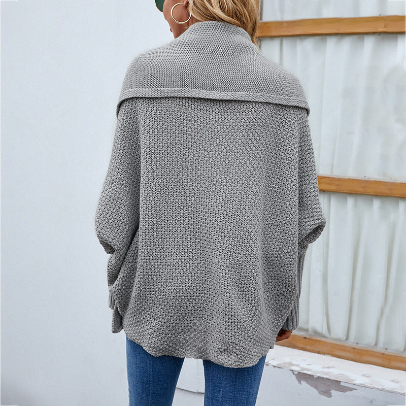 CozyKnits - Oversized knitted cardigan for autumn-winter fashion