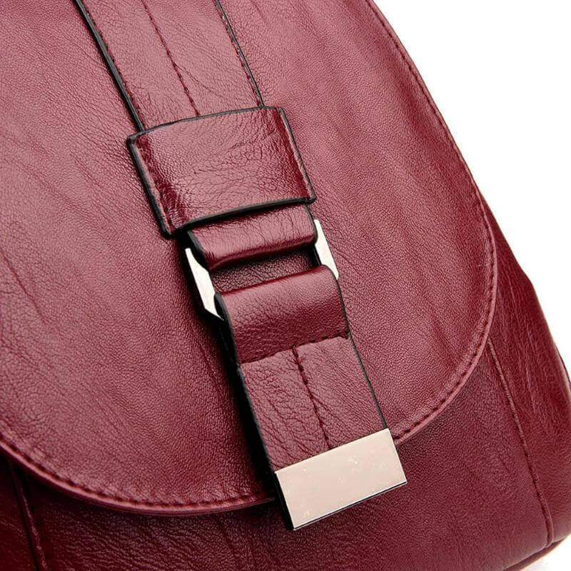 Elegant Leather Backpack for Women - LuxeVoyage Collection