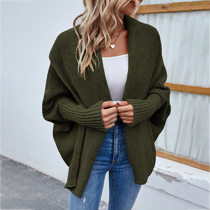 CozyKnits - Oversized knitted cardigan for autumn-winter fashion