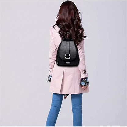 Elegant Leather Backpack for Women - LuxeVoyage Collection