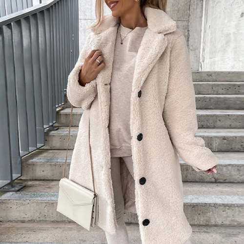 CozyChic - Elegant plush coat for all seasons, soft and luxurious