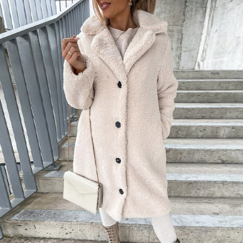 CozyChic - Elegant plush coat for all seasons, soft and luxurious