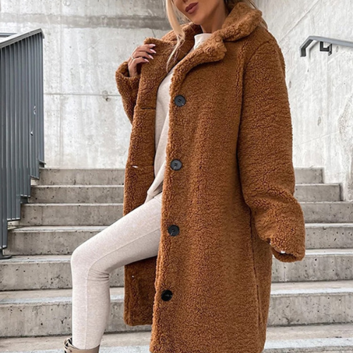 CozyChic - Elegant plush coat for all seasons, soft and luxurious