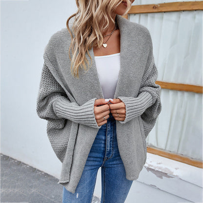 CozyKnits - Oversized knitted cardigan for autumn-winter fashion