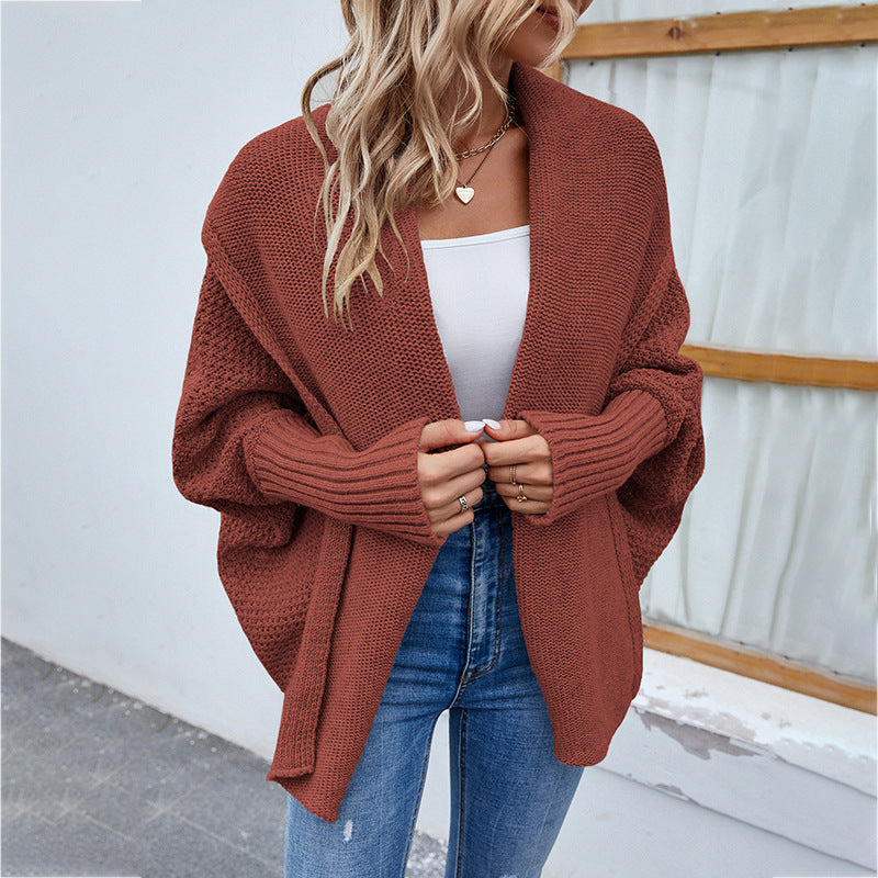 CozyKnits - Oversized knitted cardigan for autumn-winter fashion