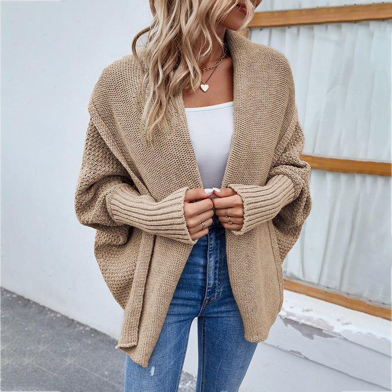 CozyKnits - Oversized knitted cardigan for autumn-winter fashion