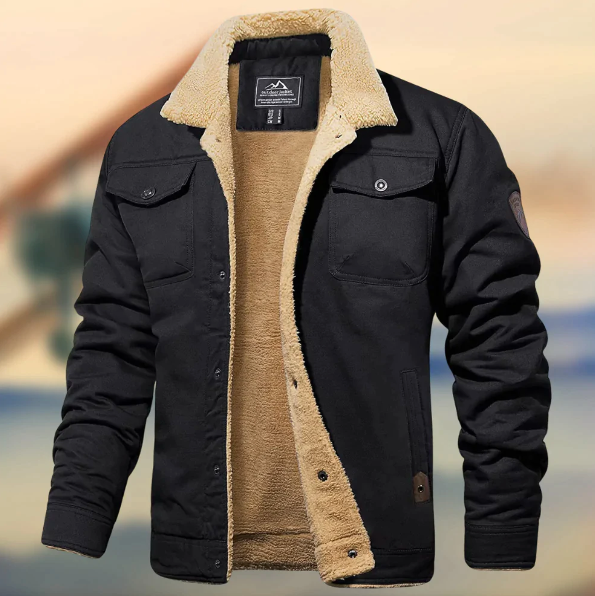 LuxeWear - Elegant warm jacket for stylish winter comfort