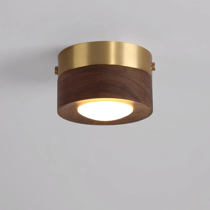Walnutra - LED Ceiling Spotlight | Effortless Natural Wood Elegance
