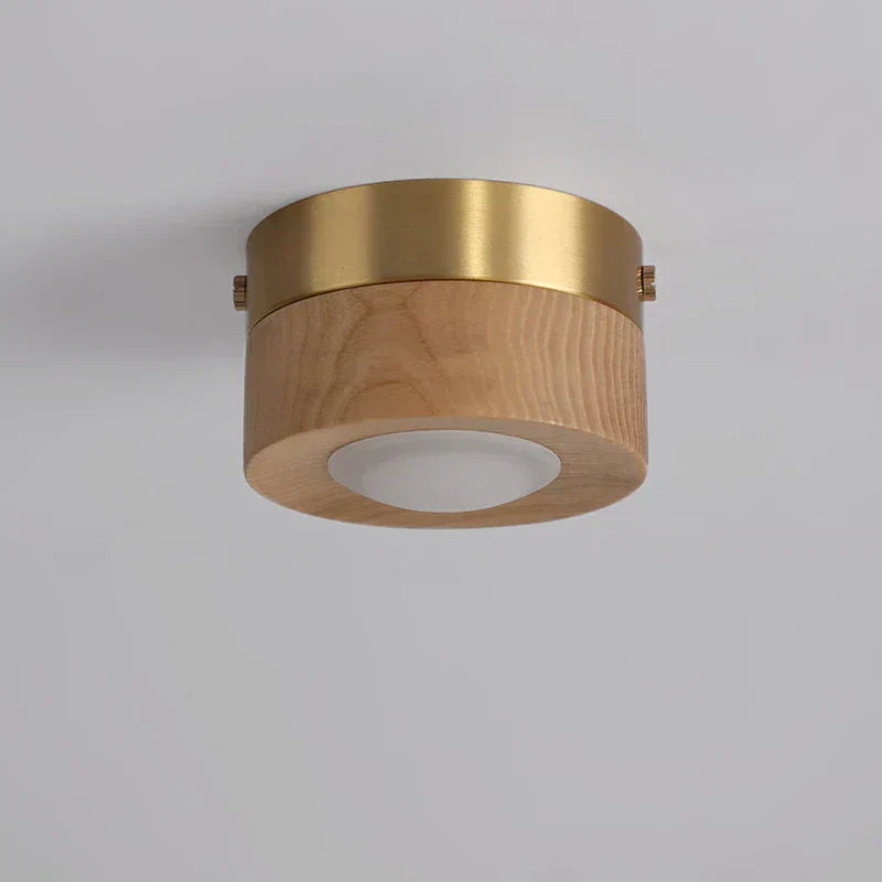 Walnutra - LED Ceiling Spotlight | Effortless Natural Wood Elegance