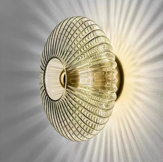 GlowéraLux Elegant Glass Wall Light | Warm Ambient Modern Lighting Edelux
