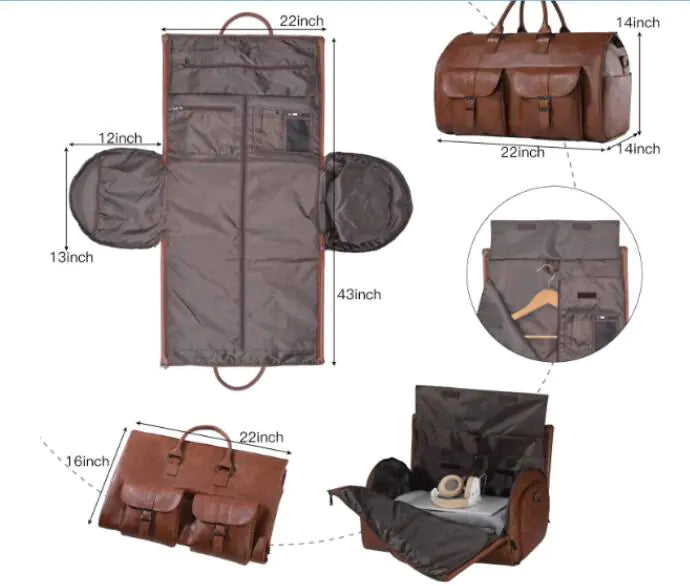 TravelEase - Convertible Duffle Garment Luggage