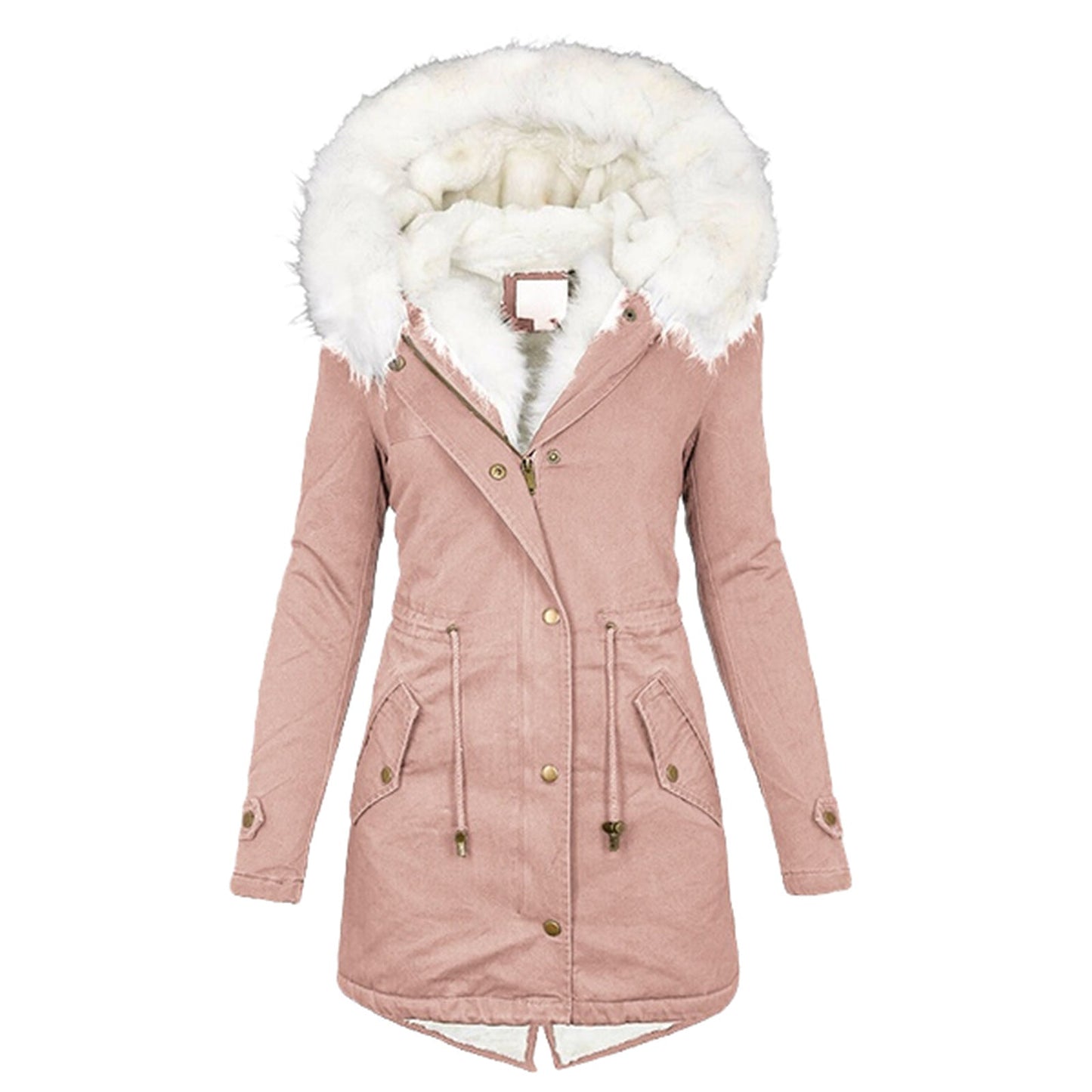 ChicAura - Elegant winter coat for women with luxurious fur lining