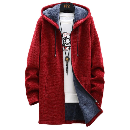 StyleNest - Trendy red hoodie jacket for a modern look