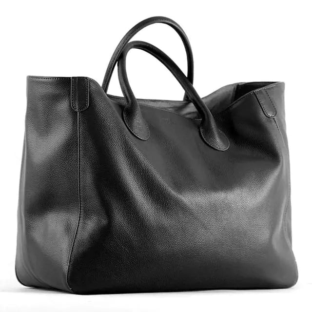 EleganceTote – Oversized Genuine Leather Handbag for Modern Women