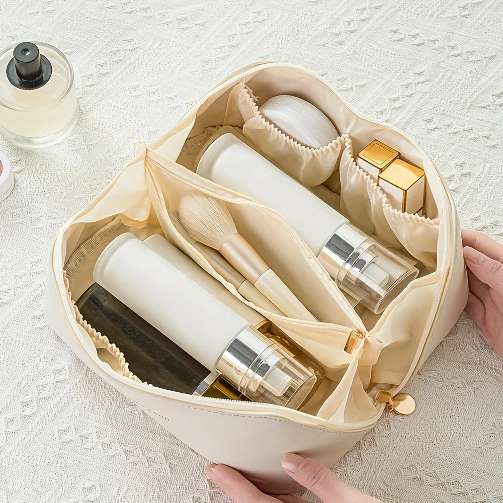 EleganceEssentials - Deluxe Makeup and Toiletry Bag for Women