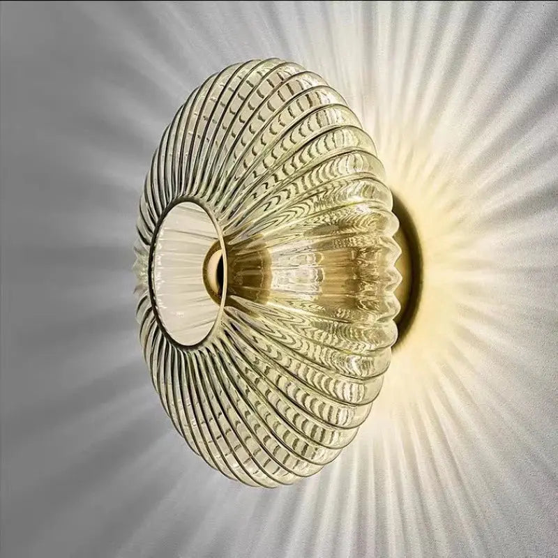 GlowéraLux Elegant Glass Wall Light | Warm Ambient Modern Lighting