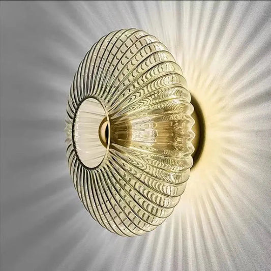 GlowéraLux Elegant Glass Wall Light | Warm Ambient Modern Lighting