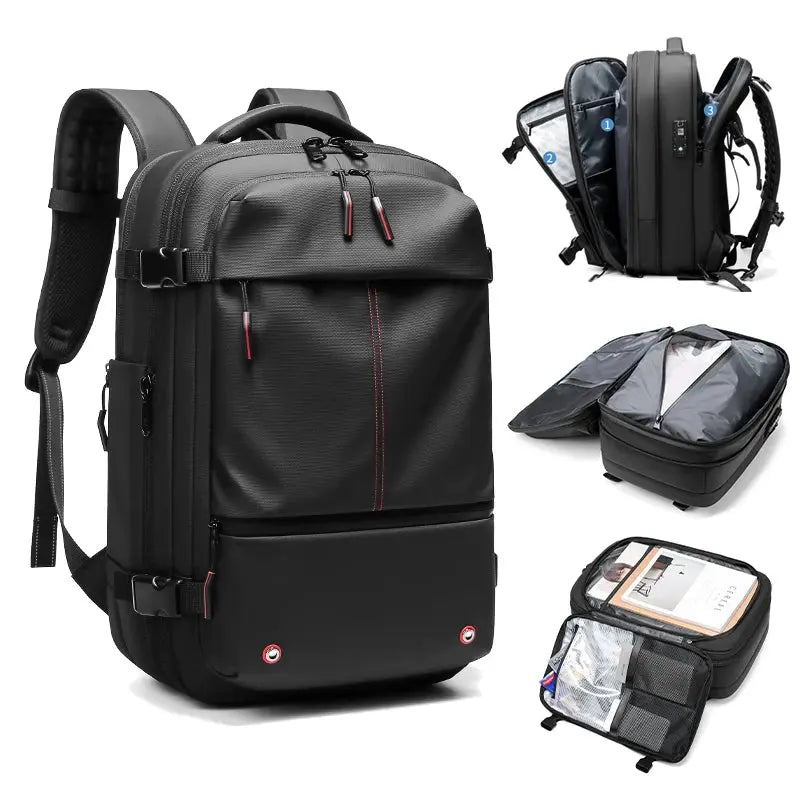 CompactPack - Space-Saving Vacuum Compression Backpack