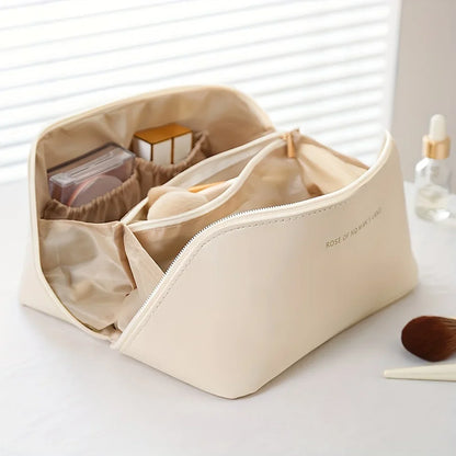 EleganceEssentials - Deluxe Makeup and Toiletry Bag for Women