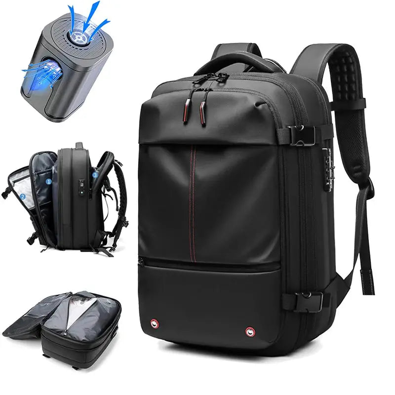 CompactPack - Space-Saving Vacuum Compression Backpack