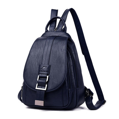 Elegant Leather Backpack for Women - LuxeVoyage Collection