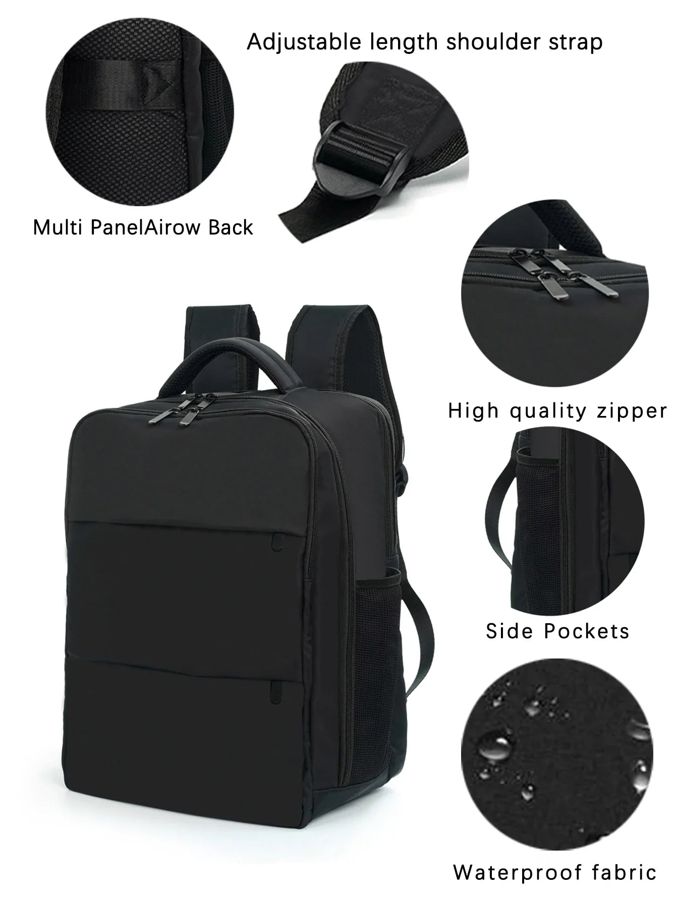 16-Inch Waterproof High-Capacity Backpack - Versatile and Lightweight