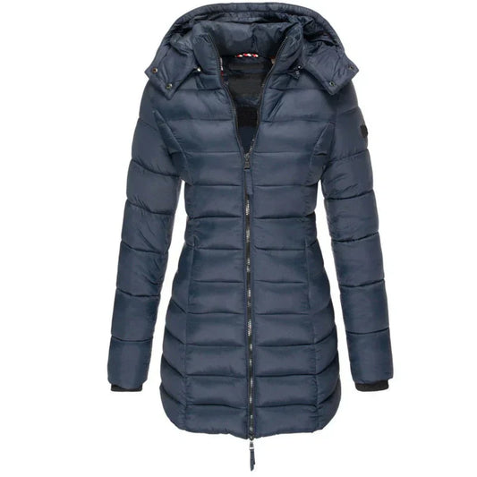 Urban Chic - stylish hooded down jacket for winter warmth