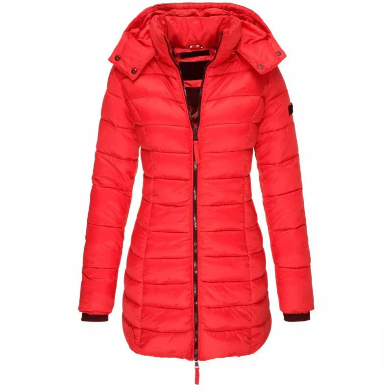 Urban Chic - stylish hooded down jacket for winter warmth