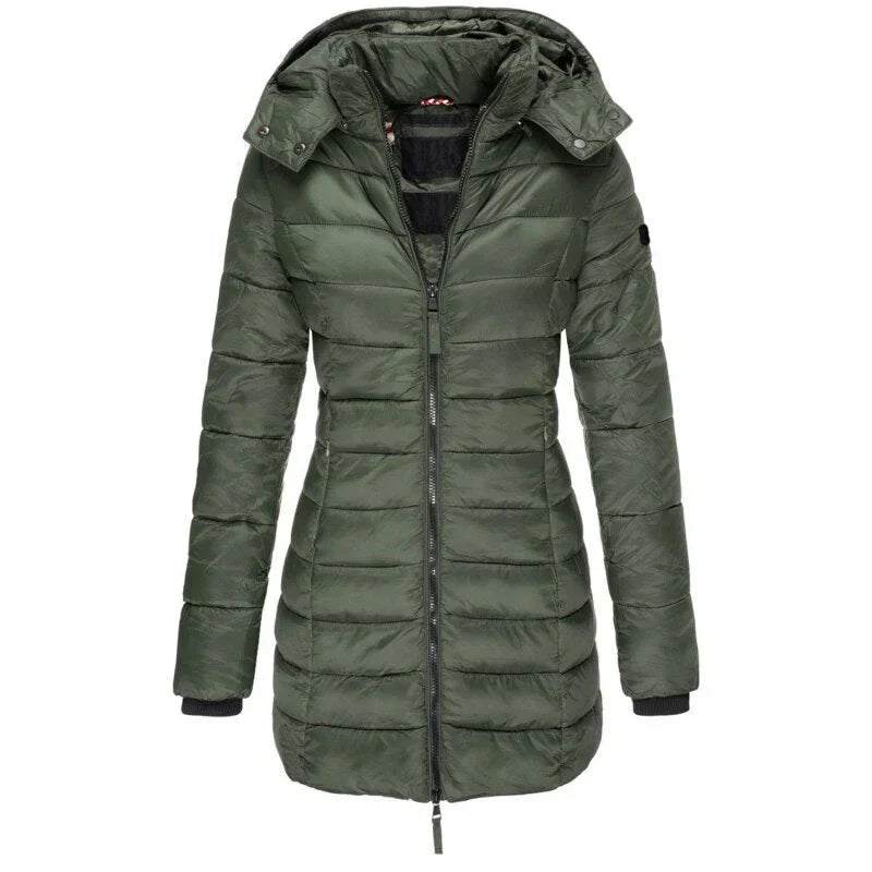 Urban Chic - stylish hooded down jacket for winter warmth