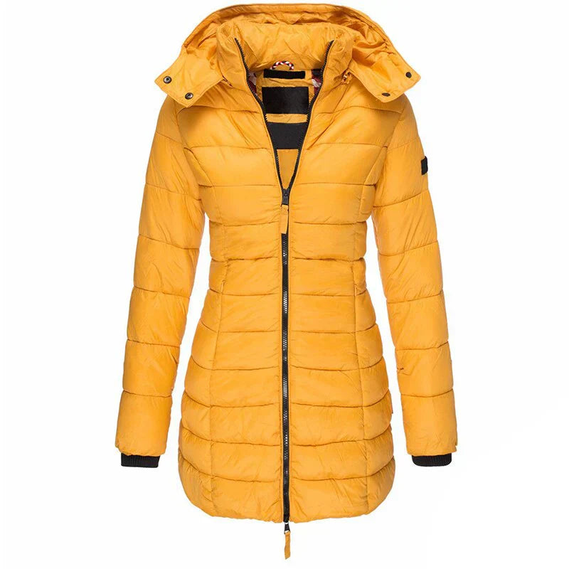 Urban Chic - stylish hooded down jacket for winter warmth