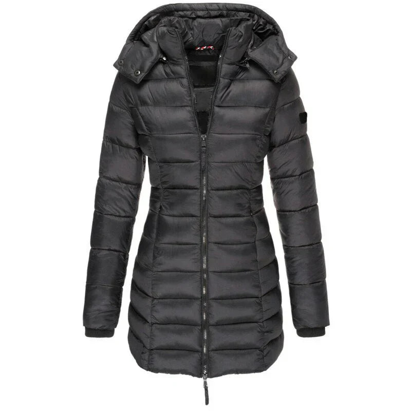 Urban Chic - stylish hooded down jacket for winter warmth