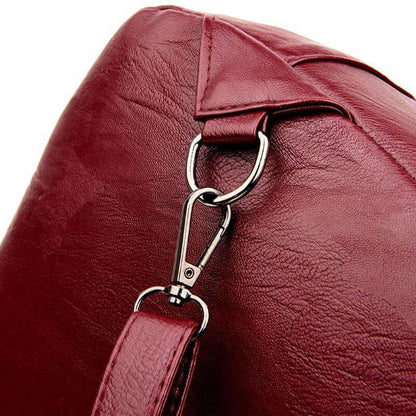 Elegant Leather Backpack for Women - LuxeVoyage Collection