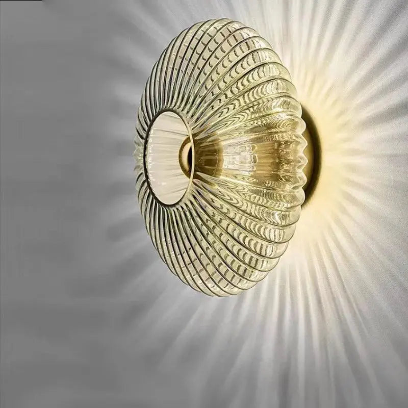 GlowéraLux Elegant Glass Wall Light | Warm Ambient Modern Lighting