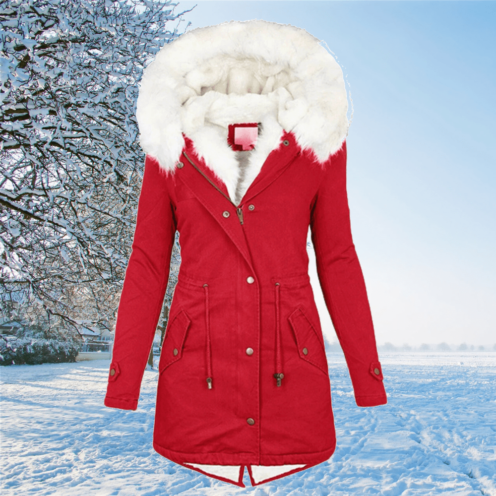 ChicAura - Elegant winter coat for women with luxurious fur lining