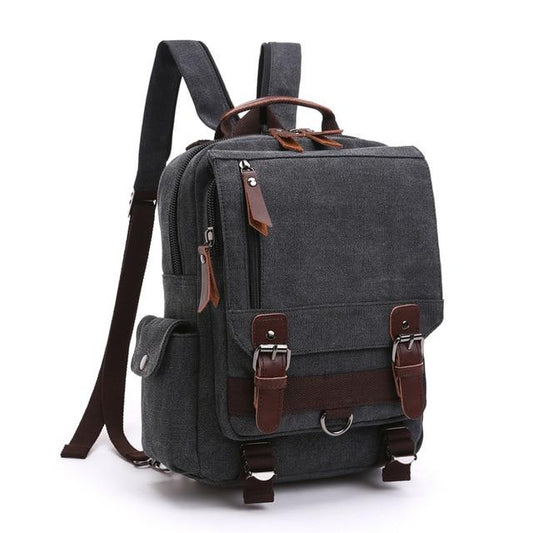 The Vintage Nomad - Compact Travel Backpack, Crossbody Bag